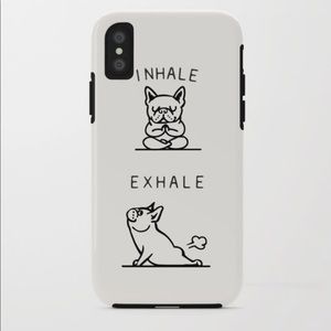 ✨3/$15✨ Society6 Inhale Exhale Frenchie iPhone X Case